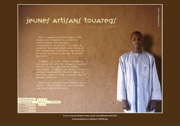 Jeunes artisans Touaregs