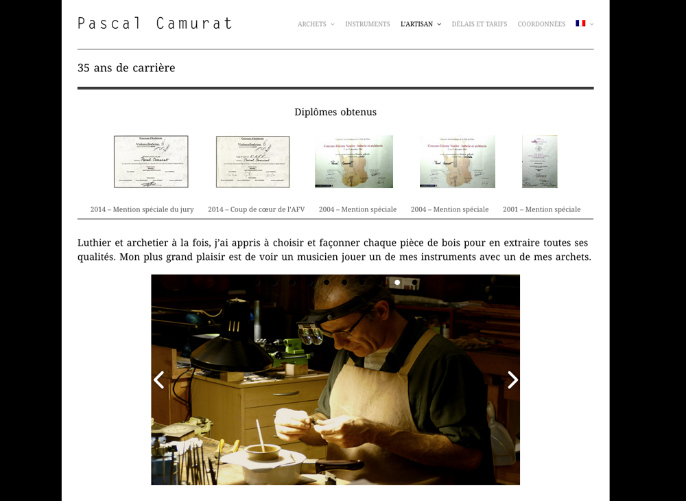 Pascal Camurat luthier