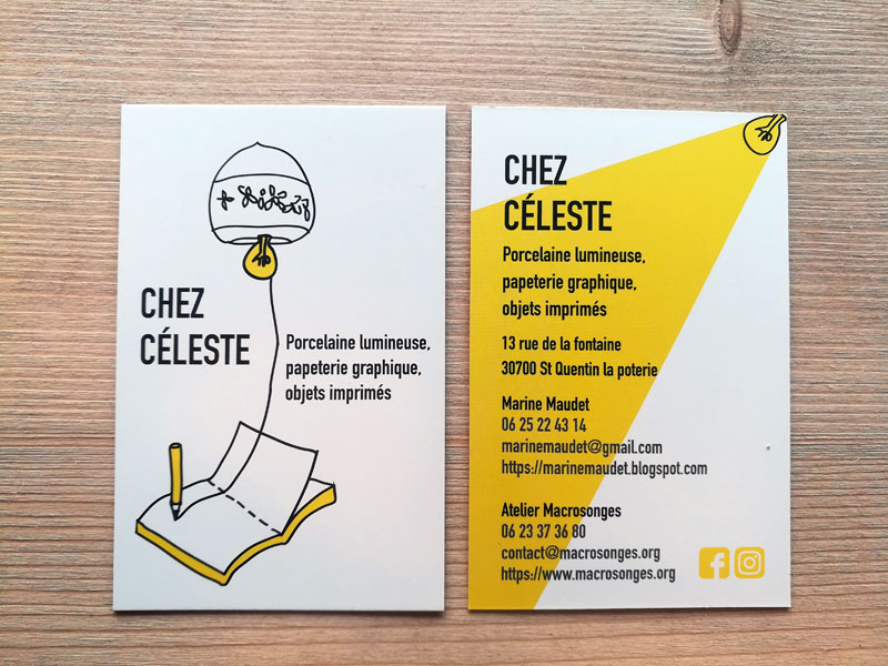 Carte de visite Céleste