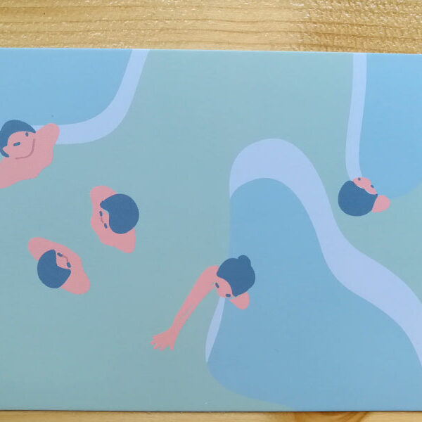 carte postale originale nageuses