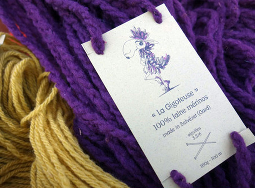 Création d'étiquettes de laine