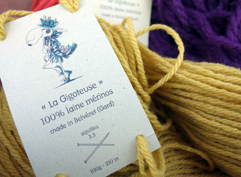 Création d'étiquettes de laine