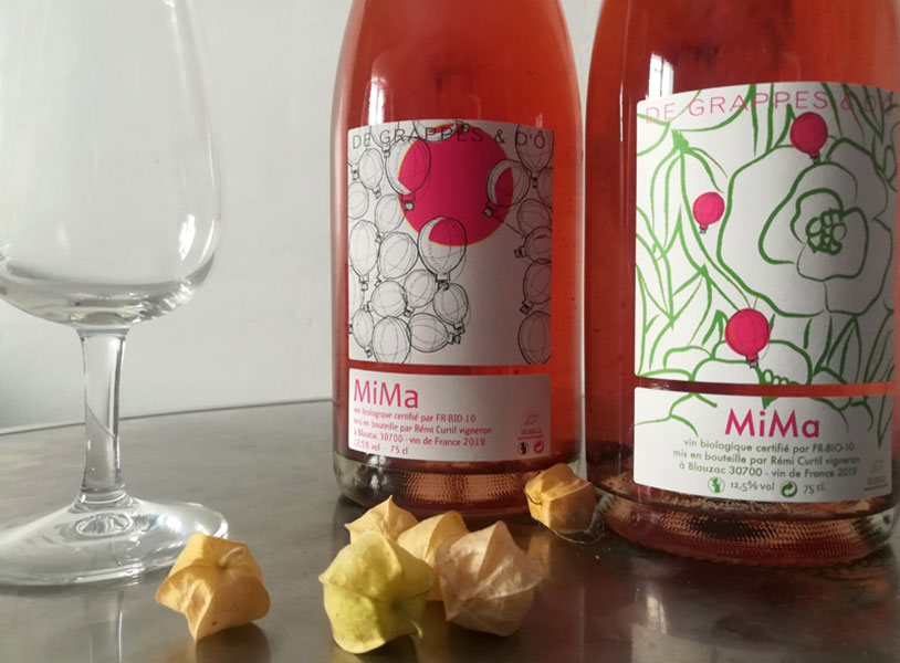 création étiquettes de vin Mima duo