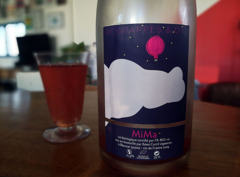 création étiquettes de vin Mima nuit