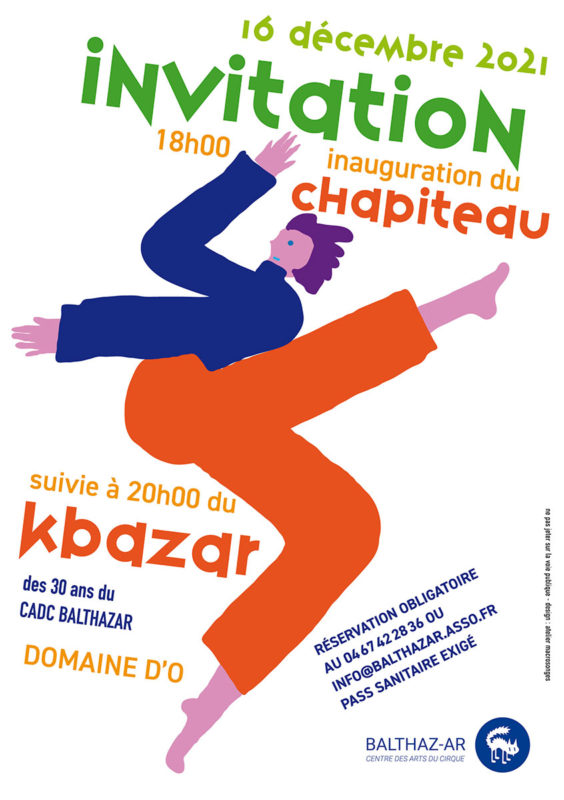 Illustration d’invitation au cirque